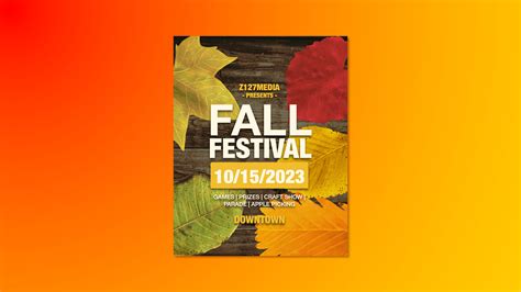 5 Leaf Fall Festival Flyer • iWorkCommunity