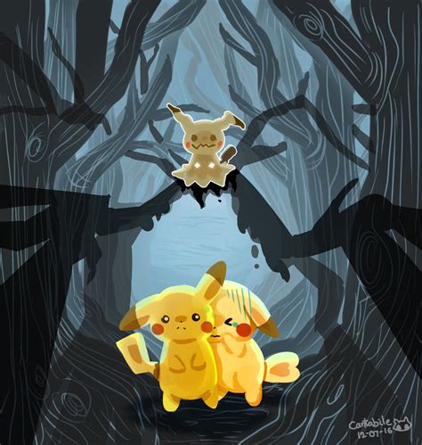 Creepy and cute! Mimikkyu fanart