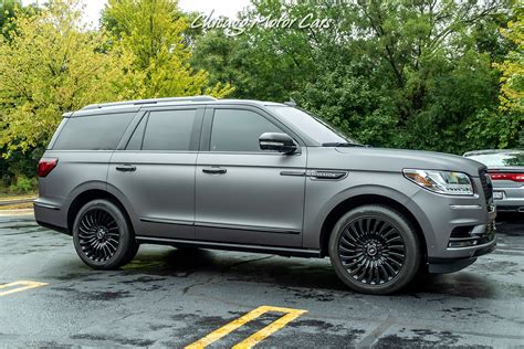 Used 2018 Lincoln Navigator Black Label Matte Black Wrap! Rear Entertainment! For Sale (Special ...