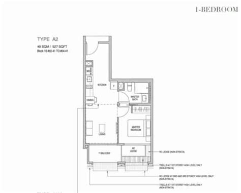 Mayfair Gardens Floor Plan 1 Bedroom - Type A2