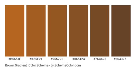 Brown Gradient #2 Color Scheme » Brown » SchemeColor.com