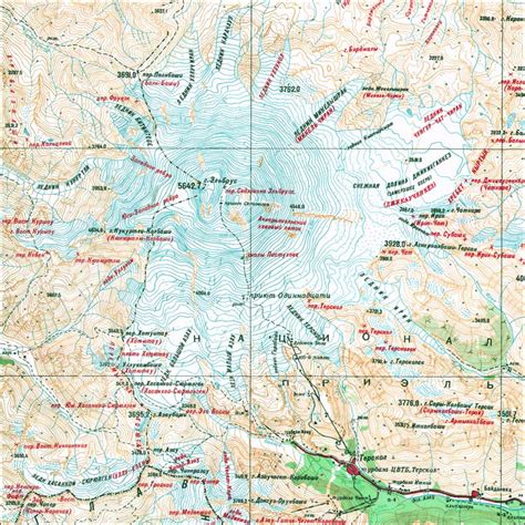 Mt Elbrus Geographical Map - Mt Elbrus Russia • mappery