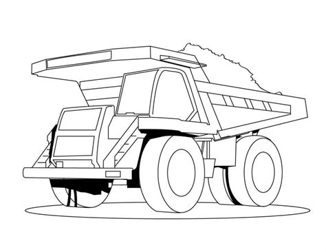 Free Printable Dump Truck Coloring Pages For Kids