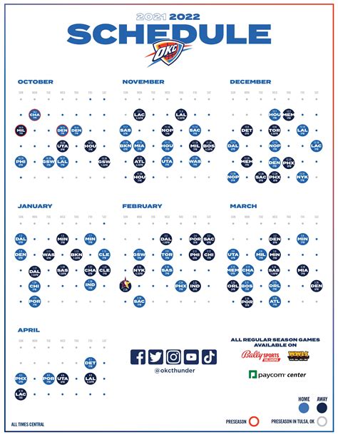 Oklahoma City Thunder | Schedule | NBA.com