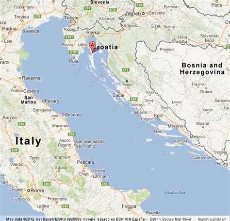 Cres on Croatia Map