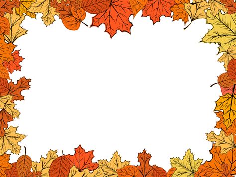 Autumn Leaf Frame Border (PNG Transparent) | OnlyGFX.com