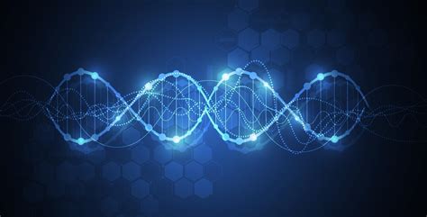 Science template, wallpaper or banner with a DNA molecules. 2062715 ...