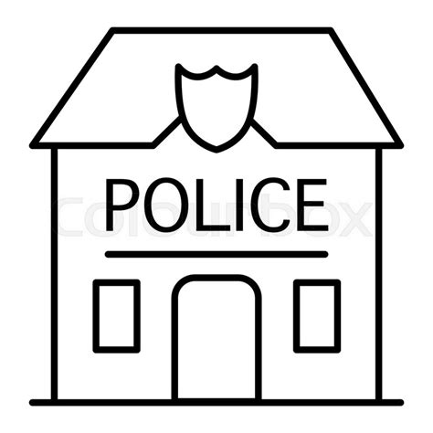 Police Station Clipart Black And White