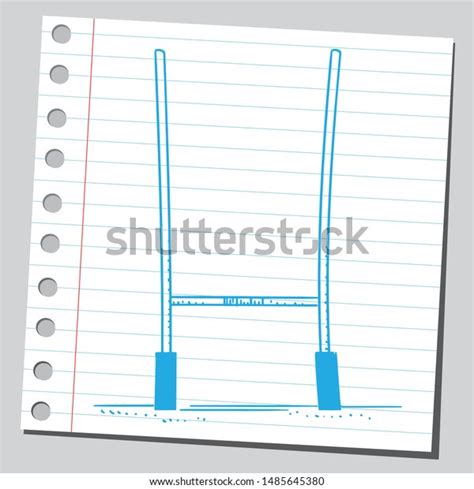 Rugby Goal Posts Simple Sketch Drawing Stock Vector (Royalty Free ...