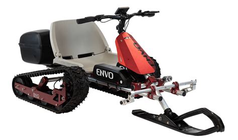 This electric SnowKart uses tank treads powered by two e-bike motors