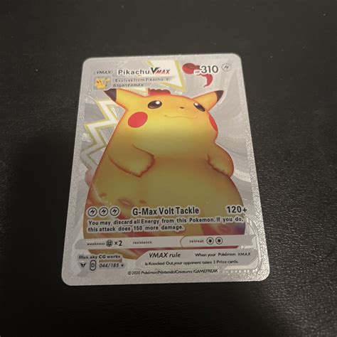 Mavin | Pikachu VMax Gigantamax Silver Foil Pokemon Card 310hp