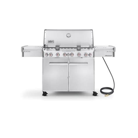 Shop Weber Summit S-670 Stainless Steel 6-Burner Natural Gas Infrared ...