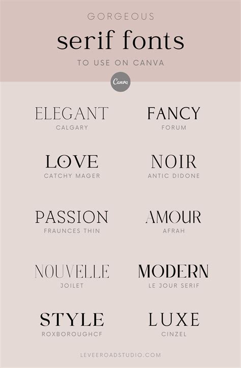 10 commercial use fonts on Canva for branding. Best Fonts For Logos ...