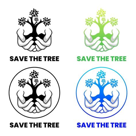 save the tree logo design template 7166412 Vector Art at Vecteezy