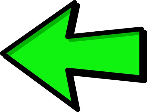 Green Arrow Left Clip Art at Clker.com - vector clip art online, royalty free & public domain