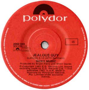 Roxy Music - Jealous Guy (1981, Vinyl) | Discogs