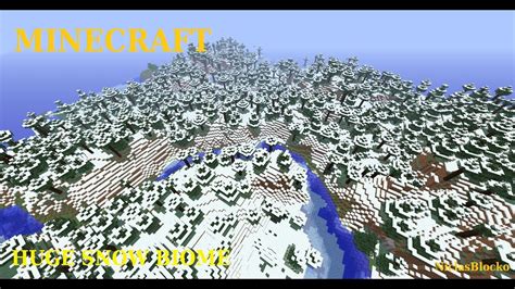 MINECRAFT SEED: HUGE snow biome! - YouTube