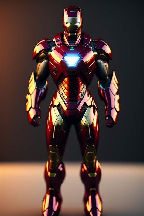 Lexica - Ironman suit style sword, full shot, front view, 3d render ...