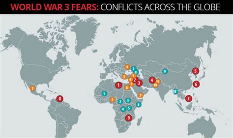 The world conflict map - do NOT go to ANY of these places | World | News | Express.co.uk