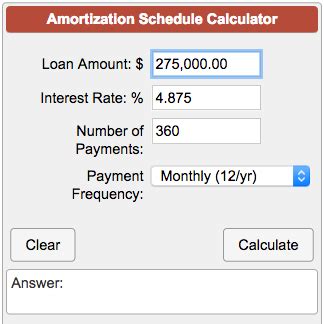 Amortization Calculator