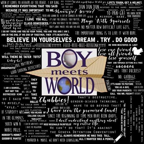 Boy Meets World Memorable Quotes Poster boy Painting by Amy Knight | Fine Art America