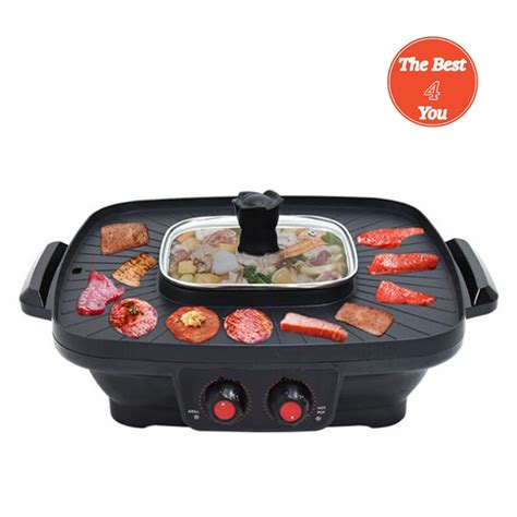 Newwave เตาปิ้งย่างอเนกประสงค์ BBQ-1501S 2in1 | ปิ้งย่าง-ชาบู-หมูกระทะ-สุกี้ - 31838mind - ThaiPick