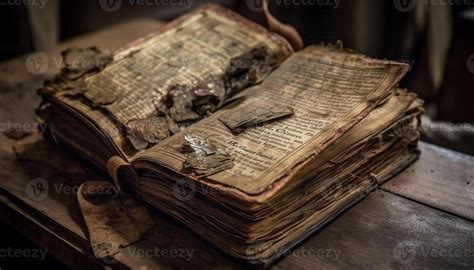 Ancient Bible page on old book table generated by AI 24653811 Stock Photo at Vecteezy