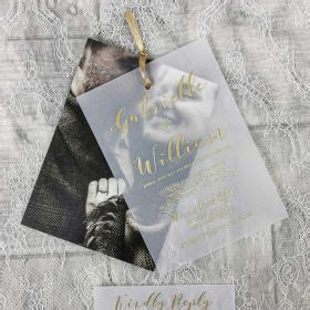 Vellum Paper Wedding Invitations