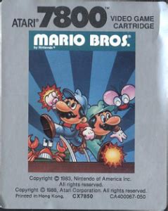 Review: Mario Bros. (Atari 7800)