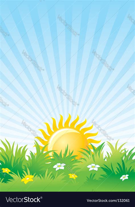 Sunny day background Royalty Free Vector Image