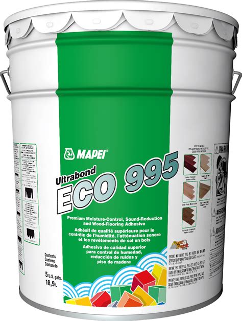 Mapei Ultrabond ECO 995 Premium Moisture-Control Sound-Reduction and Wood-Flooring Adhesive - 18 ...