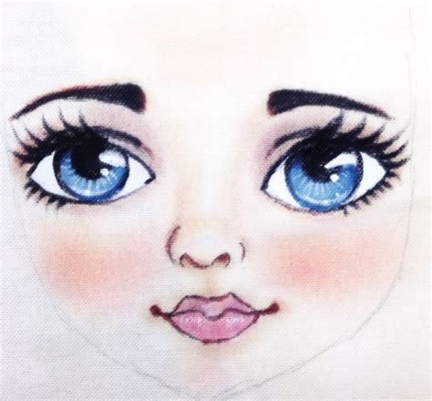 Pin by Pond Han on My work | Doll face paint, Doll painting, Doll face