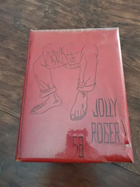 VINTAGE 1958 PARAMOUNT California High School Jolly Roger Class Yearbook Annual $34.00 - PicClick