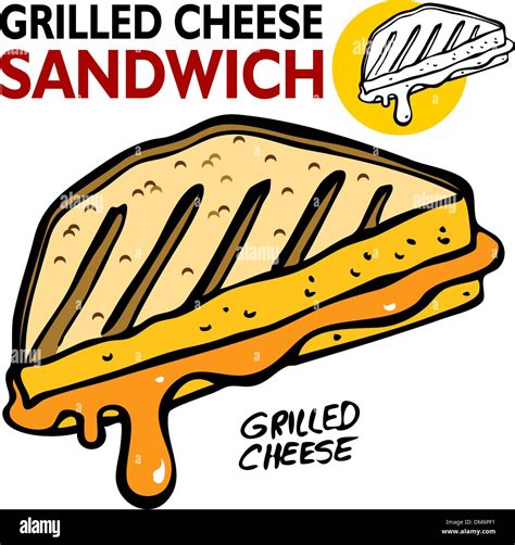 Grilled Cheese Sandwich Stock Vector Image & Art - Alamy