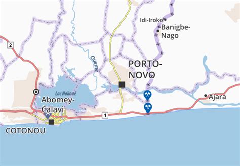 MICHELIN Porto-Novo map - ViaMichelin