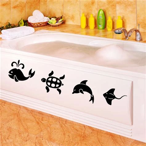 Vinyl Wall Decals Ocean animal Bathroom Bathtub Wall stickers Home Decor Toilet Decal DIY ...