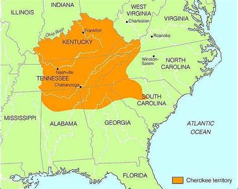 Cherokee People Map