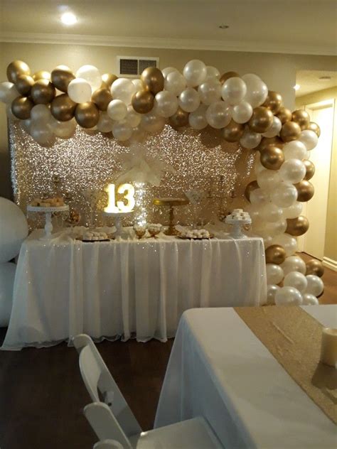 White And Gold Themed Party