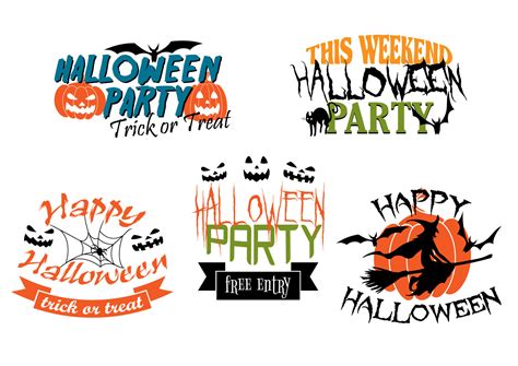 Halloween party banners 11520314 Vector Art at Vecteezy