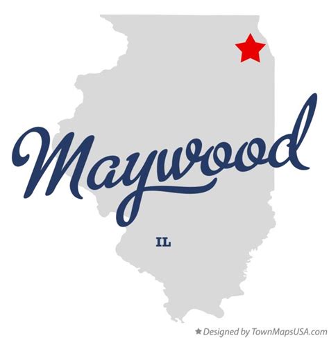 Map of Maywood, IL, Illinois