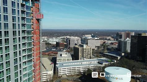 OverflightStock | Tysons, Virginia, USA. Pedestal of Tysons water tower and skyline with ...