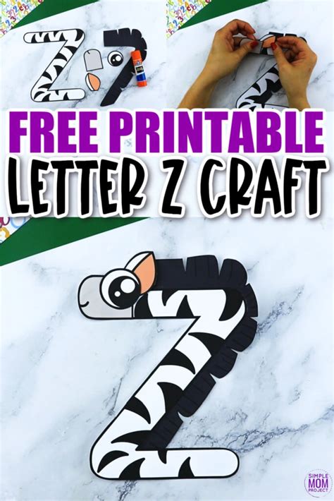 Free Printable Letter Z Craft Template – Simple Mom Project