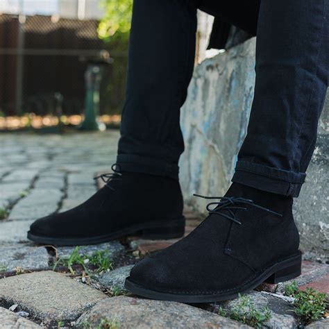 Mens Dress Chukka Boots Black