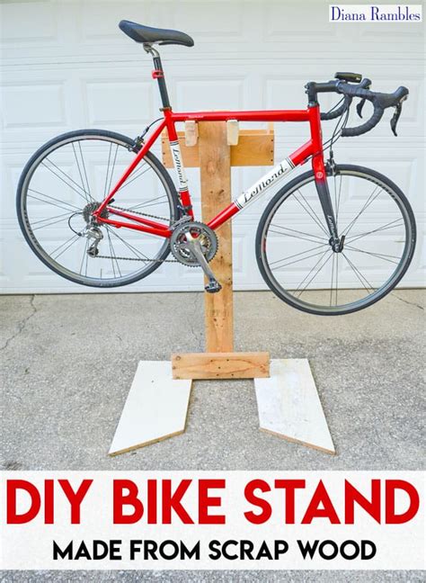 DIY Bicycle Repair Stand from Scrap Wood Tutorial