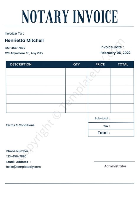 blank invoice template printable - blank invoice template in pdf ...