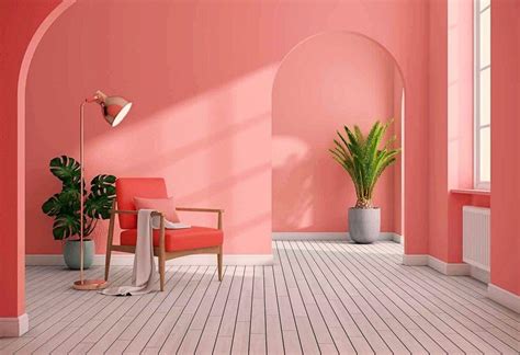 Pin by yan on 巴拉甘式 | Pink bedroom walls, Mid century minimalist, Coral interior