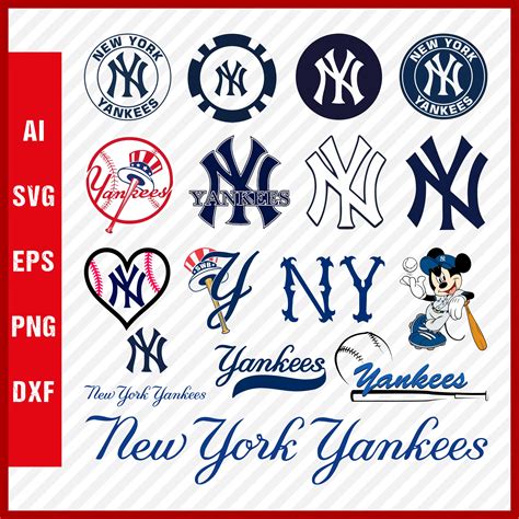 New York Yankees Logo, NY Yankees Svg Cut Files, Layered Svg - Inspire ...