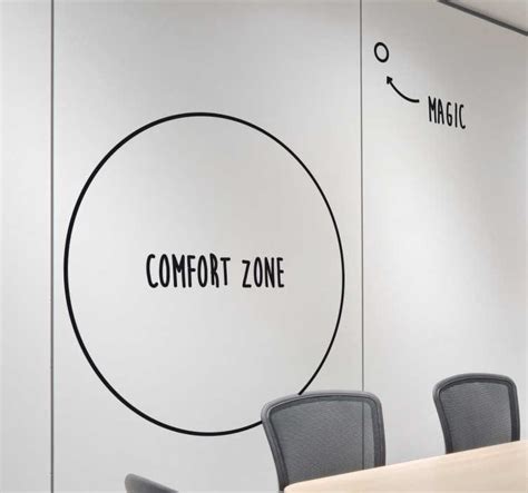 Comfort Zone Motivational Wall Sticker - TenStickers