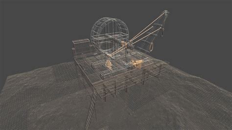 Medieval Construction Crane 3D model - TurboSquid 2109820