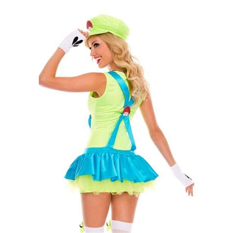 Costume mario bros luigi - deguisement halloween femme